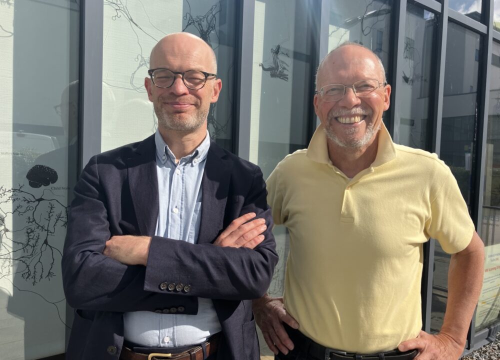 CROP Professors Will Whiteley and Emanuele Trucco CREDIT Edinburgh Innovations