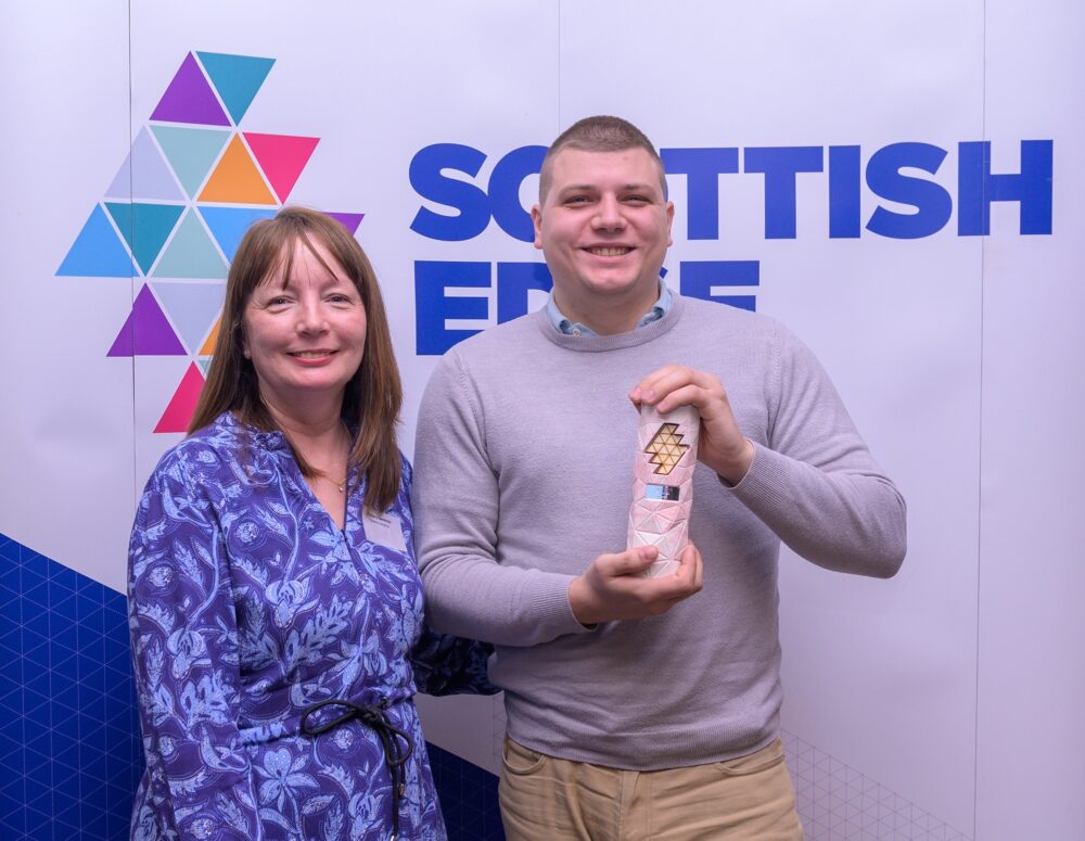 Cexal's Matteo Case (right) with Marjory Sweeny of Scottish Enterprise