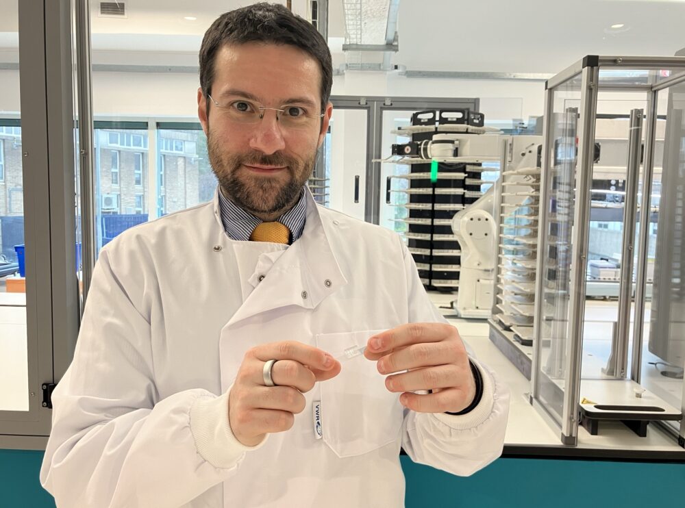 Filippo Menolascina with his Cybergen X technology WEB