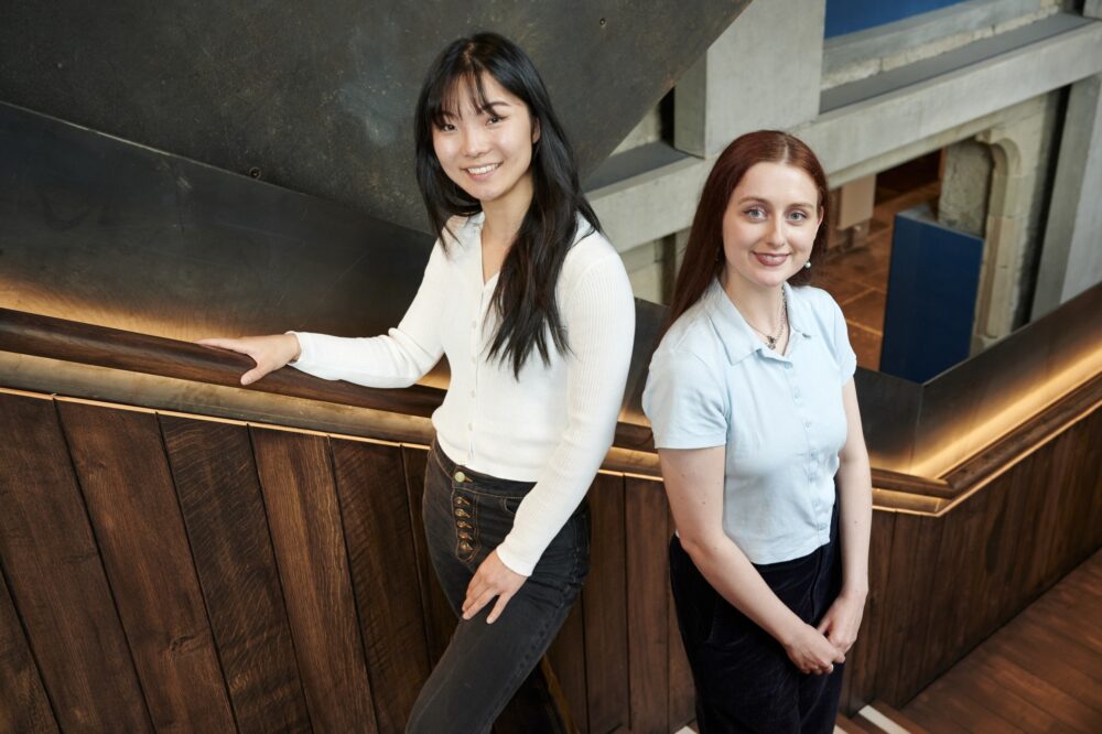 Jingwen Lei and Ella Sapsford CREDIT Edinburgh Innovations and Maverick
