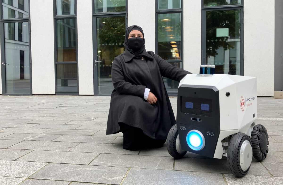 Ebtehal and Pixie outside Bayes mask EDIT