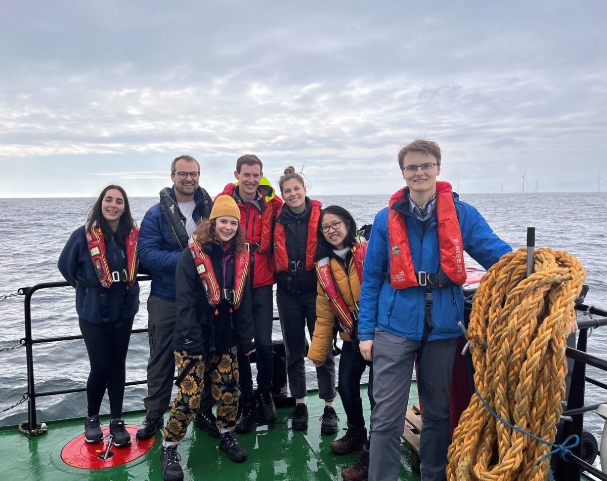 IDCORE students visiting the Sea Green offshore wind farm Scotlands largest west of Arbroath