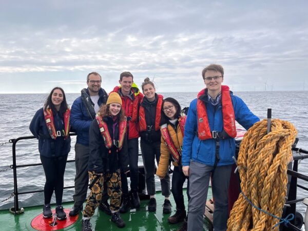 IDCORE students visiting the Sea Green offshore wind farm Scotlands largest west of Arbroath