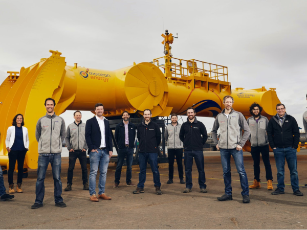 Mocean Energy team at Blue X launch Rosyth