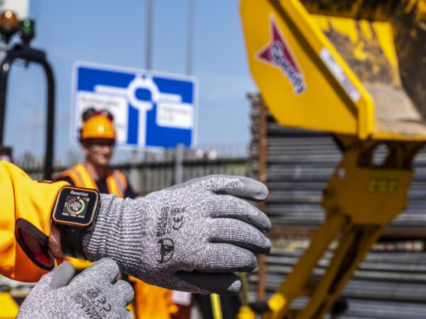 Reactec Pic 2 R Link wrist worn tech in operation