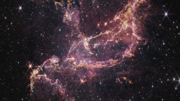 James Webb Space Telescope image of NGC 346 ST Sc I 01 JC43 BEDNK4 EW6 RPET72 R7 P1 D 16 X9